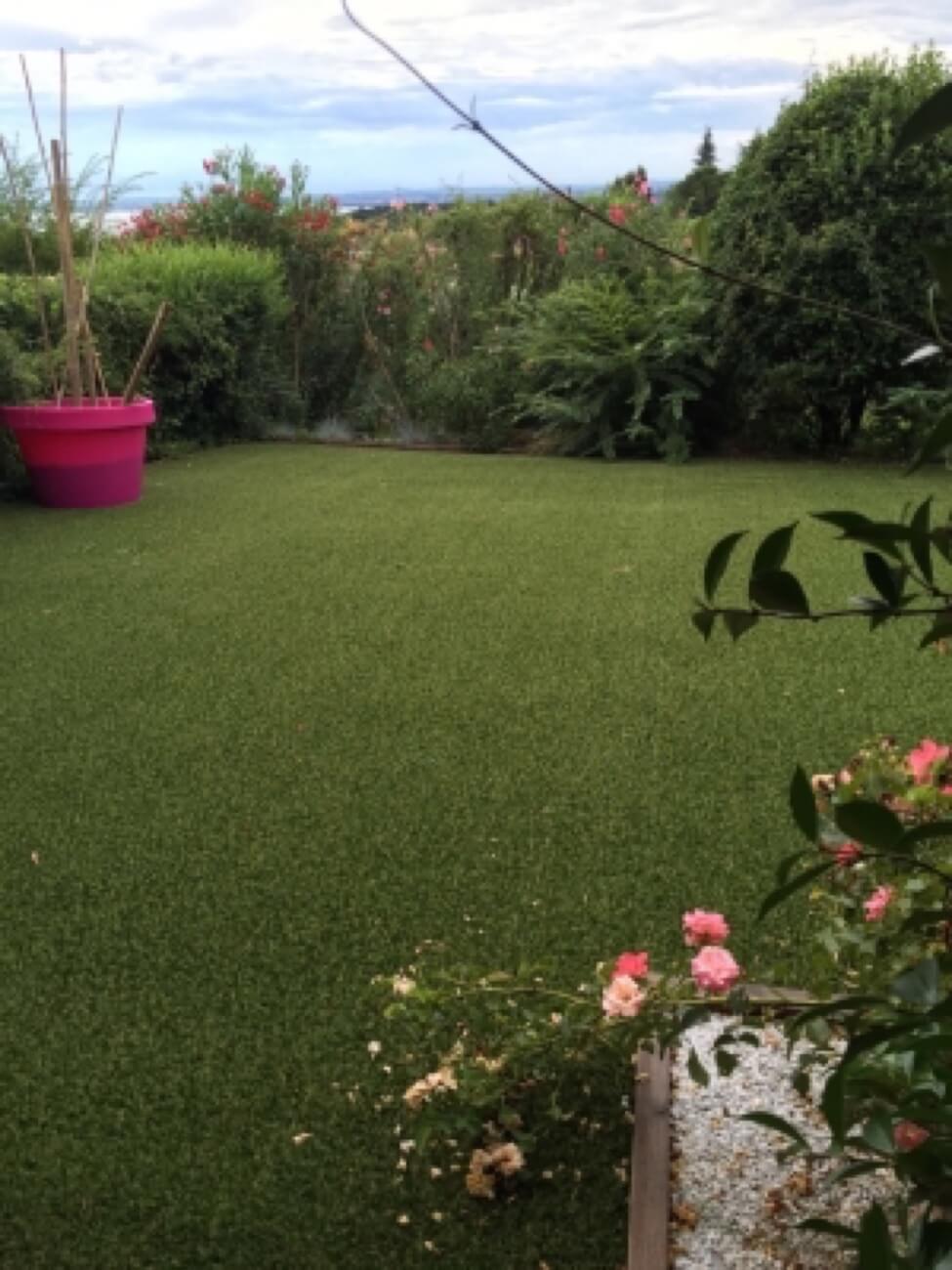 Giardino Con Erba Sintetica 